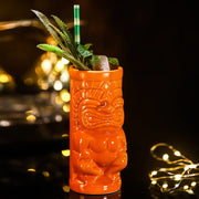 Mclaren Idol Tiki The God McKay Cocktail Cups Hand-Made Green Brown Orange Chinese Ceramic,Glassware for Drinking