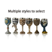Horrible Resin Stainless Steel Skull Goblet Retro Claw Wine Glass Gothic Cocktail Glasses Wolf Whiskey Cup Party Bar Drinkware