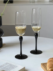 High Footed Champagne Sparkling Wine Glass Whiskey Cocktail Wine Premium Quality Reusable Large Capacity Exquisite Glassware