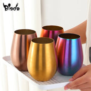 500ml Stainless Steel Beer Mugs Gold Wine Tumbler Cups For Cocktail Coffe Cup Metal Drinking Mug for Bar Drinkware Coffee Mug