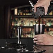 Cocktail Shaker Bar Set: 2 Weighted Boston Shakers,Cocktail Strainer, Jigger,Muddler and Spoon, Ice Tong and 6 Bottle Pourer