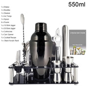Stainless Steel Cocktail Kit Bars Set Tools With Stand Free Shipping