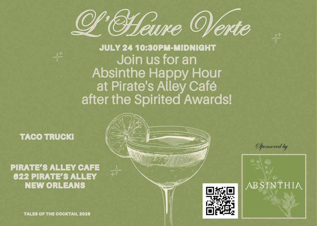 L'Heure Verte at Pirate's Alley Cafe Tales of the Cocktail 2025